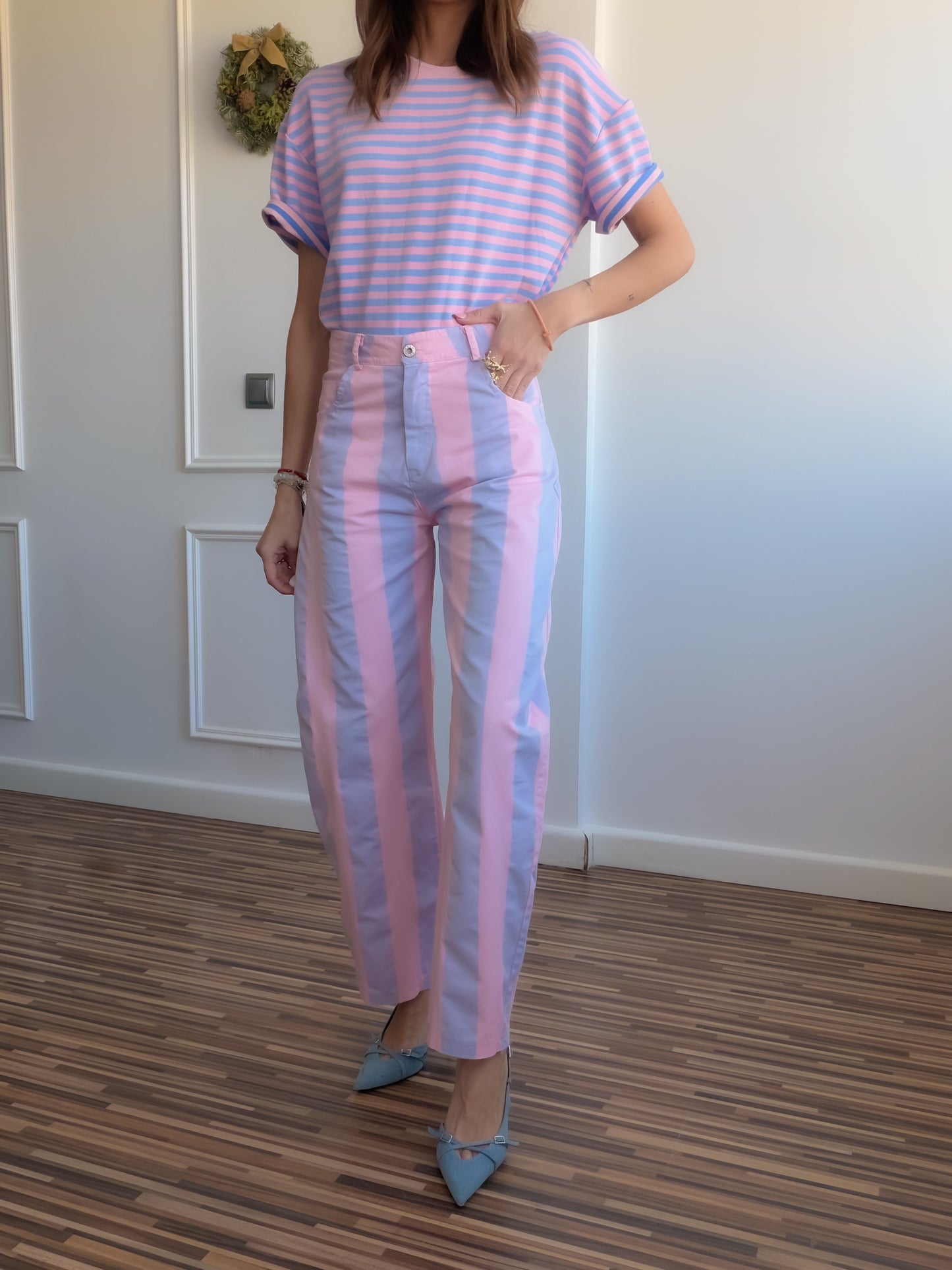 Pantalones balloon STRIPES