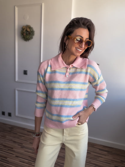 Polo rayas CASHMERE