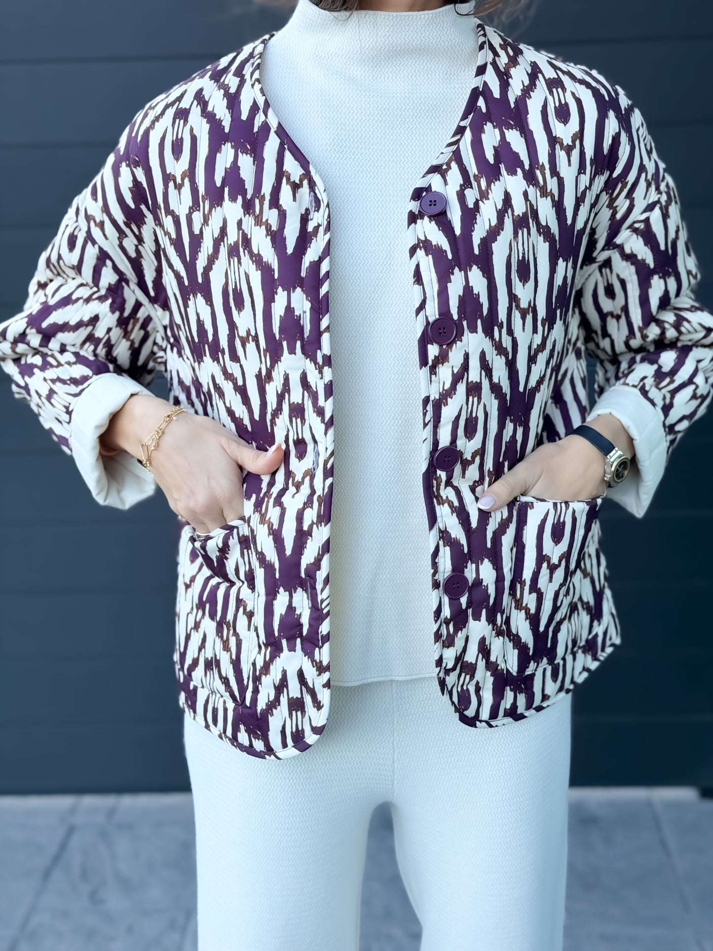 Chaqueta acolchada Étnica