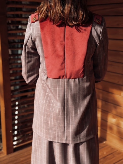 Blazer cuadros VICTORIA