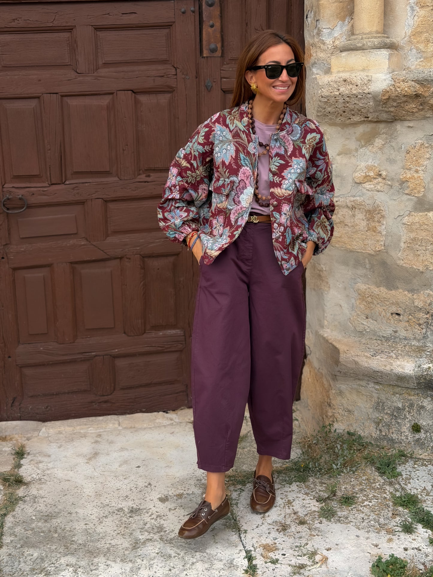 Bomber jacquard BLOOM