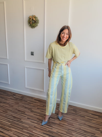 Pantalones balloon STRIPES