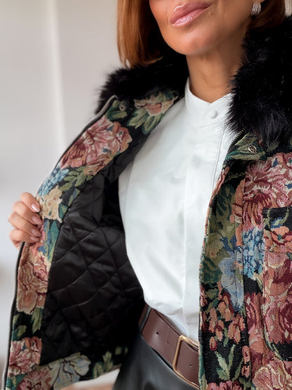 Chaqueta Jacquard Noir