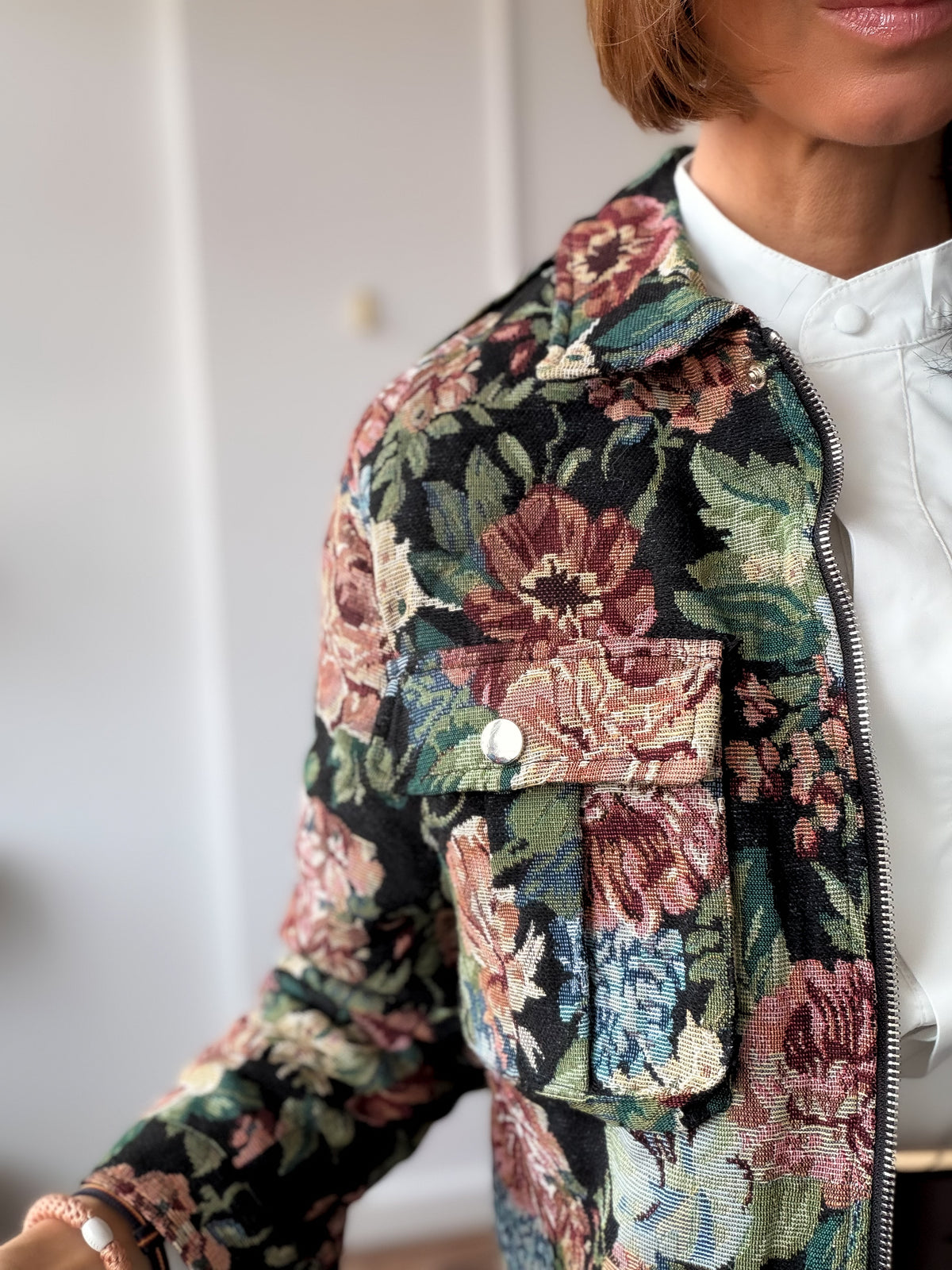 Chaqueta Jacquard Noir