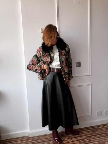 Falda polipiel Noir