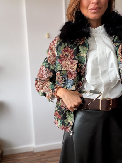 Chaqueta Jacquard Noir