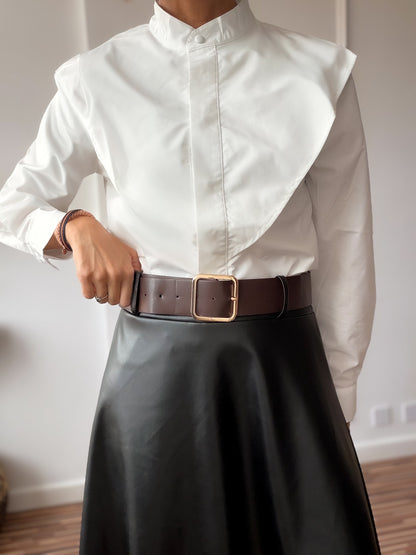 Falda polipiel Noir